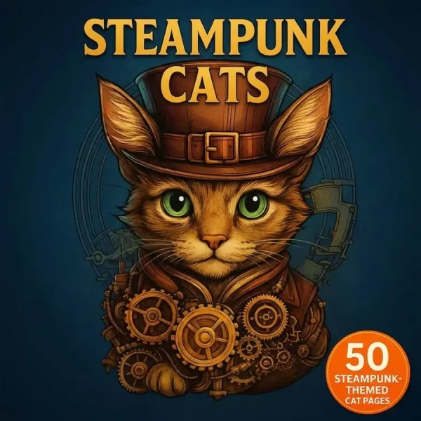 Steampunk Cats – 50 Steampunk-Themed Cat Pages
